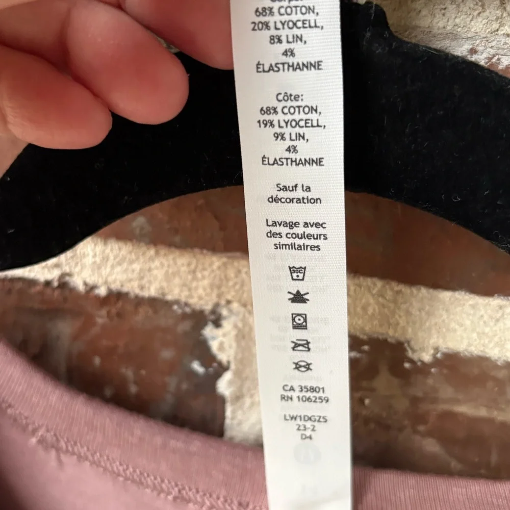 Lululemon Classic-Fit Cotton-Blend Tank Top Size 14 Twilight Glow NWT - Picture 8 of 15